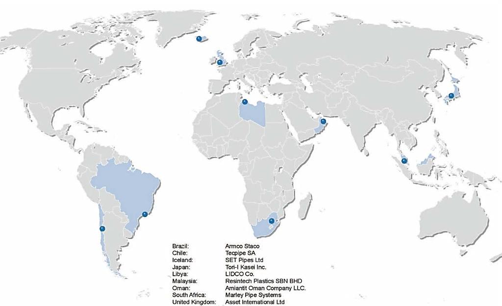 Weholite licensees across the globe