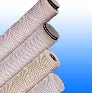 StreamTex CSW String Wound Filter Cartridges Choice of Polypropylene, Polyester and Bleached Cotton Media High dirt holding capacity Effective premium depth filtration FDA compliant media StreamTex