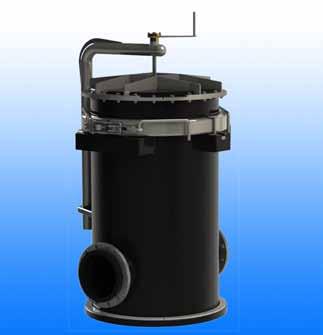 PVPPM Multi-Bag HDPE Pressure Vessels Side Entry - Quick bag change design Designed for easy and efficient bag change High density Polyethylene vessel Resistant to corrosion and chemicals Able to