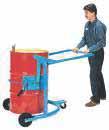 lifting, transporting and placing drums on standard pallets or spill pallets The jaw clamp is spring loaded and can hold any 3/16" or higher drum rim Adjustable for most standard 30, 55 and 85 US