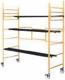 SQUARE SCAFFOLDING Heavy-duty all task equipment Can be used in stairways Square steel tube 1 1/2"sq.