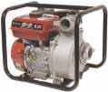 feature shuts down engine if oil drops below a safe operating level Cast aluminum pump housing Cast iron impeller and volute Silicon carbide mechanical seal GAS POWERED WATER PUMPS Powerful 7.