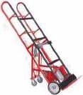 HAND TRUCKS APPLIANCE TRUCKS Move large appliances easily Heavy-duty all-welded industrial construction Vinyl bumpers on face of truck to prevent damage to appliances Heavy-duty continuous stair