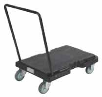deck top reduces load slippage Perimeter deck channel retains small items NSF Certified Colour: Black ML600 Model Overall Dimensions Caster Capacity lbs. Wt. Price No.