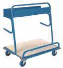 DRYWALL CARTS All-welded multi-purpose cart is ideal for transporting drywall, wood or metal sheets 1 1/4" tubular rail handle and thick 11-gauge steel platform Two rigid and two swivel 8" bolted-on