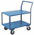 SHELF CARTS SHELF CARTS HEAVY-DUTY LOW PROFILE SHOP CARTS All-welded cart with low shelf means less distance to lift heavy objects Two 14-gauge steel shelves with a 1 1/2" lip down 1 1/4" diameter