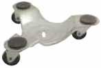 5" x 1/8" angle frame construction Four bolted-on 4" swivel non-marking rubber casters Capacity: 1200 lbs.