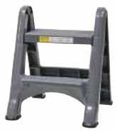 Colour /Each OA299 Black OA300 Beige ALUMINUM STOP-STEP LADDERS Stops still when you step on it Gives 18" to 54" of firm footing 1" square high tensile aluminum struts, frames and braces Heavy gauge