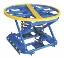 Stainless Steel Stainless Steel AIR PALLET PAL LEVEL LOADER Designed for use where pallet loads vary and are changed frequently 43 5/8" diameter rolled angle ring riding on low friction bearings and