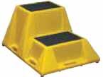 Colour: Safety Yellow MN656 MN661 INDUSTRIAL STEP STOOL Durable, nestable, corrosion-proof Moulded-in handles make them easy to carry Includes rubber feet and a