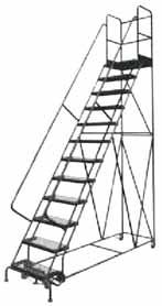 standards Also available in other sizes and tread styles 1 1/16" tubular steel construction Top Step W" x D": 24 x 10 Step Width": 24 Includes Handrails: Yes Capacity (lbs.