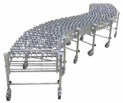 NESTAFLEX EXPANDABLE/FLEXIBLE CONVEYORS These portable, extendable flexible conveyors enable you to move loads around bends or in a straight line Conveyors set up quickly and fold up into compact