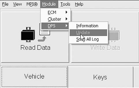 Section 07 CHASSIS Subsection 03 (DYNAMIC POWER STEERING (DPS)) vmr2010-003-040 DPS SOFTWARE UPDATE 4. Once the correct DPS software file is installed, go to the Faults page and clear the fault codes.