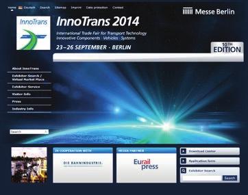 innotrans online maintain good business relations You can present your company and products on the Virtual Market Place : www.virtualmarket.innotrans.com. This is where trade visitors can learn about new products and services and contact exhibitors all-year-round.