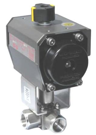 Type: PA2911 Actuator fitted via mounting kit Pneumatic Actuator features: Rack and pinion construction Hard anodised extruded aluminium body Epoxy coated cast aluminium end caps Pre-tensioned spring