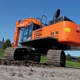 The strengthened boom and arm on each new ZAXIS 470 are highlights of the machine s enhanced durable characteristics.