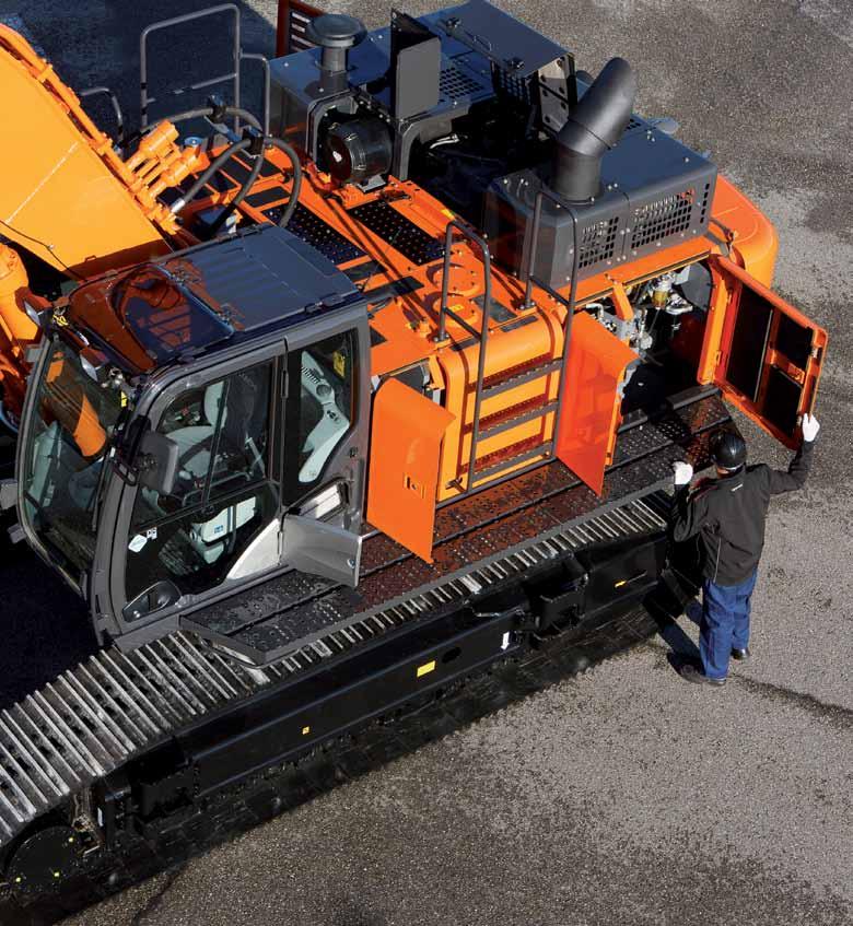 ZX470-5 MAINTENANCE When it comes to the regular maintenance and cleaning of your ZAXIS 470, we know that convenience is of utmost importance.