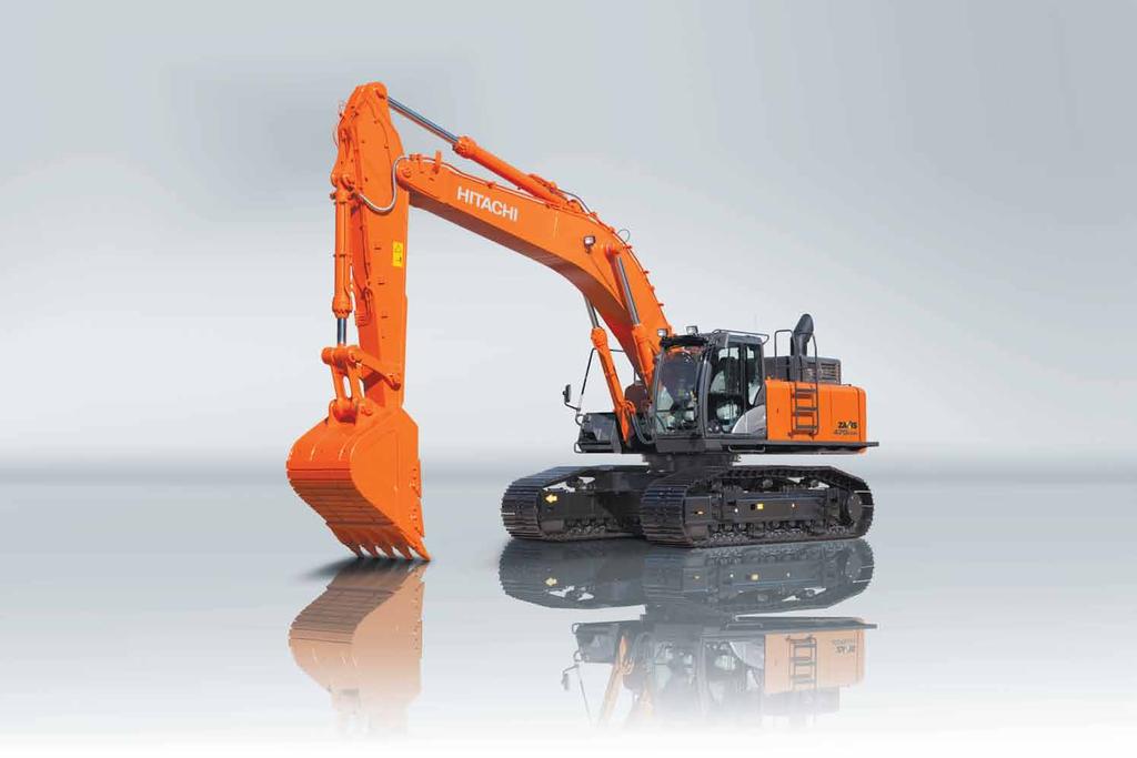 A desire to empower your vision is at the heart of the design of Hitachi large excavators.