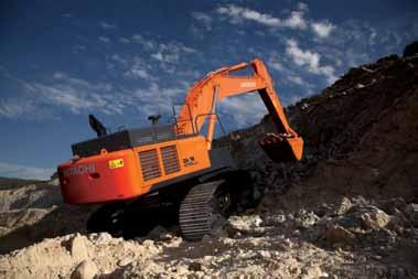To reduce emissions, prevent fuel wastage and lower noise levels in the cab, the ZAXIS 470 has an Auto Shut-down feature.