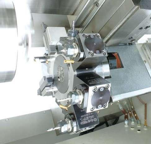 Multi-Tasking Control Automation Features QUICKLY GANG TYPE TURRET 3 4 tandard gang type tool holding device flexibly increases machining applications.