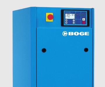 BOGE airend provides high output volumes at low energy consumption for reliable and