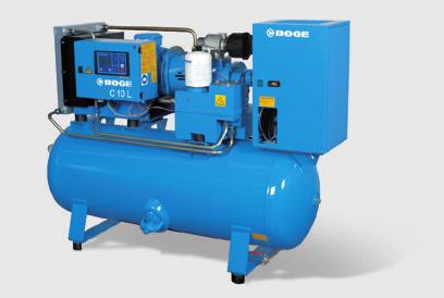 system C LR Receiver mounted screw compressor, directly