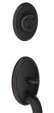 hadleset, Broadway lever & Latitude lever Matte Black (622) Wakefield Collectio A simple oval with