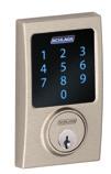 Schlage Coect BE469NX features: ANSI/BHMA ANSI/BHMA Alarm Commercial Grade 1 Security Ratig Residetial Grade AAA i Security, Durability, Fiish fuctio exterior BE469NX Camelot (CAM)