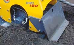 Using just the carrier s hydraulic circuit, IHC plate compactors are ideal for compacting backfill for trenches, as well as embankments or other steep slope applications, around foundations or close