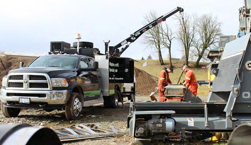 The ShearForce service truck is equipped with all the tools needed to get your hydraulic attachments and equipment