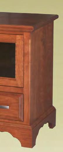 Mullions in doors Available w/soft Close undermount or side mount drawer slides Shown in Cherry w/washington Finish STD