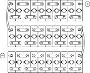 Battery layout Standard layouts Alcad has developed a series of standard layouts by which a battery may be ordered.