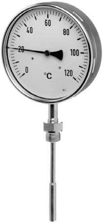 Data Sheet 608225 Page 1/5 Dial Thermometer Type 608225 Particularities temperature indicator for panel mounting or self-supporting stainless steel housing with bayonet lock Class 1 IP65 protection