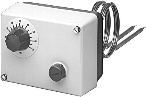 Surface-mounting double thermostats of the ATH type series consist of two separate measuring and switching systems.