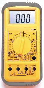 Electronic Test Instruments Digital Multimeter For Volts, Ohms, & Amps Features: Heavy Duty design with large 0.