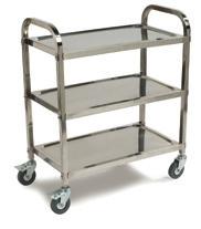 TRANSPORTATION CARTS Stainless Steel Utility Carts Utility carts are constructed of heavy gauge stainless steel for superior strength and durability Continuous weld construction provides added