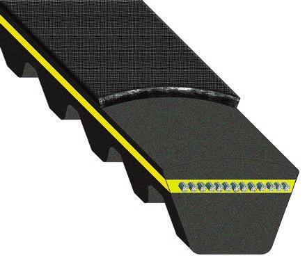 INTRODUCTION TO V-BELTS RAW EDGE LINEA-X These belts have been specifically developed to run where small pulleys diameters and high transmission ratios put a limit to the use of wrapped belts of the