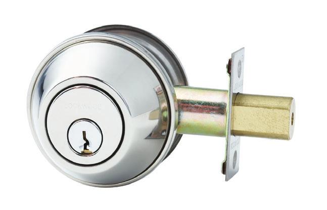 Symmetry Deadbolt Range 7108 Double Cylinder Deadbolt Features and Specifications General security double cylinder deadbolt Hex head fixing for increased security Operated by key from both inside and
