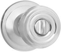 80 ea SECURITY CAMERON PRIVACY Thumbturn on interior knob. Turning button locks both knobs.