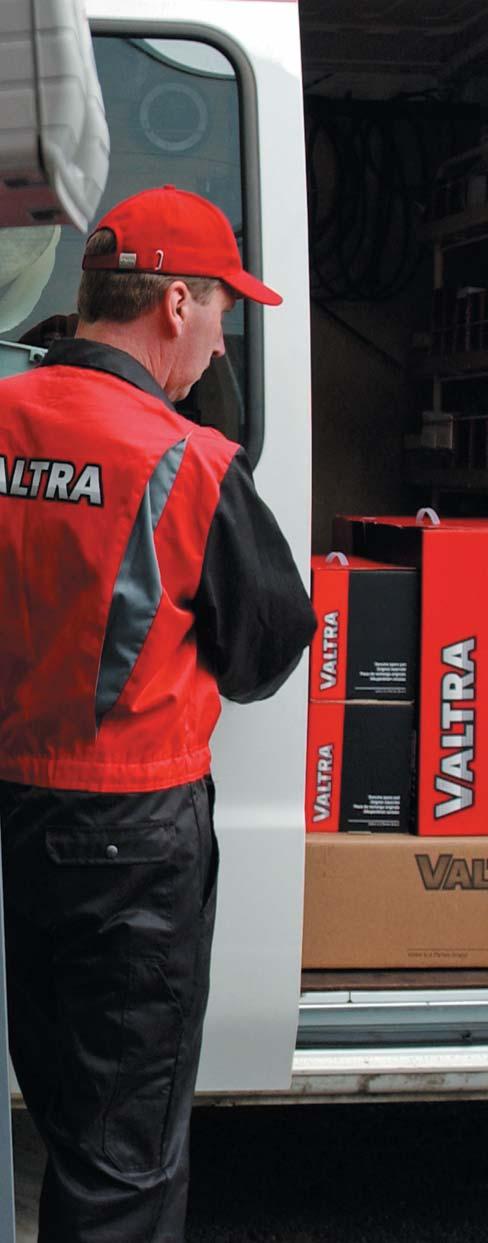 Maintenance and care Service from one person to another Valtra s service team serves its customers with a big heart and professional skills.