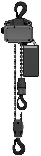 The assembly or the interchange should be done in accordance with version / chain size: Hook suspensions for versions B1, B2 and B3 (chains 4 12 and 5 15) hook suspension