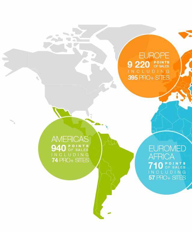 AN EXTENSIVE GLOBAL NETWORK Available in 47 countries, the Renault Corporate