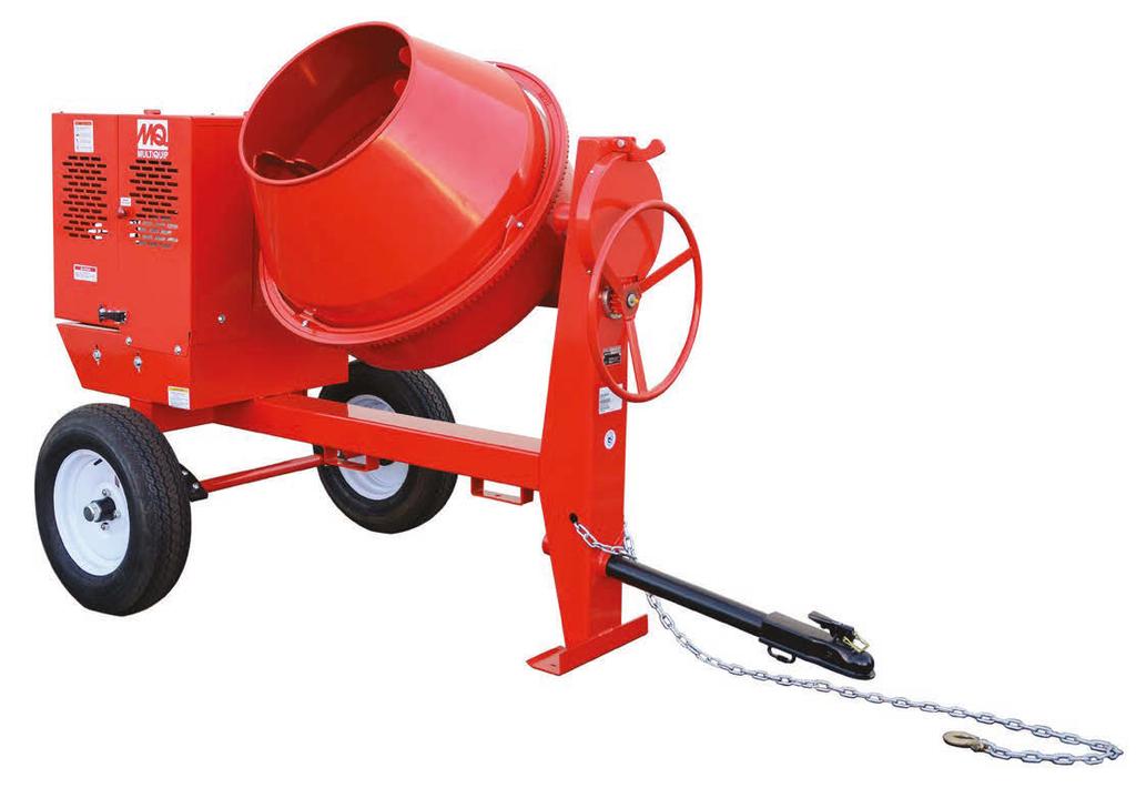Multiquip concrete mixers are available with either steel or polyethylene drums. Their durable construction and low maintenance requirements will provide you with years of reliable service.