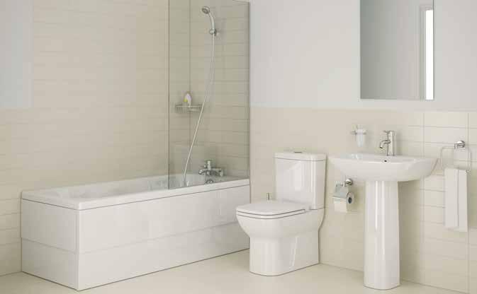 S20 / CLOSE-COUPLED S20 / BACK-TO-WALL BATHROOM SUITES This contemporary range provides excellent value and high durability.