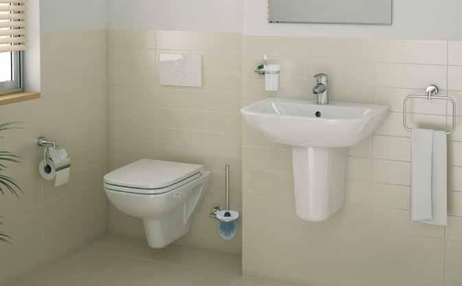 S20 / WALL-HUNG S20 / VANITY BASINS BATHROOM SUITES Wall-hung WC pans offer a simpler cleaning solution Vanity basins can be mounted on