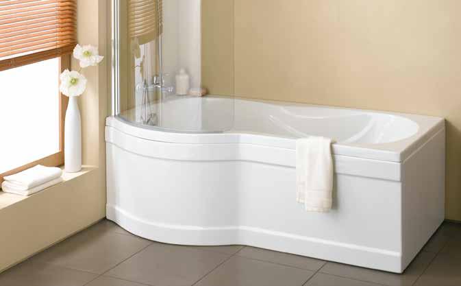 DELPHI BALANCE Spacious and luxurious for showering and bathing Save water with the Balance bath, available in three sizes DELPHI BALANCE BATHS BATHS ECO 45 Balance Bath 170x70cm, 130 ltr 38cm 5046