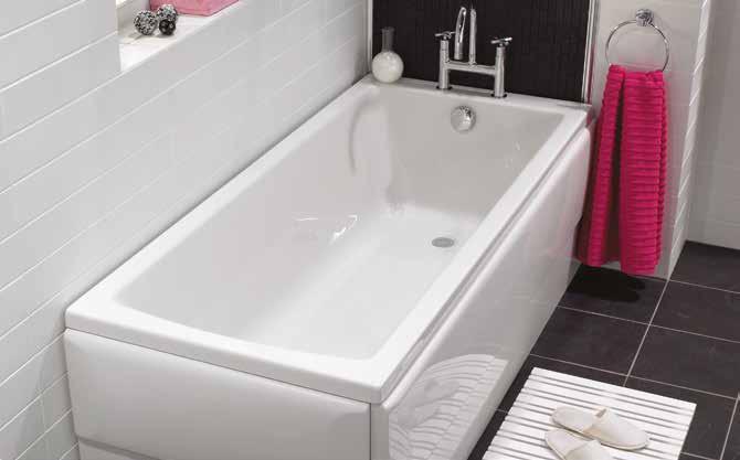 NEON NEON Three widths to choose from and a spacious double-ended option The shower bath s shelf and
