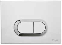 SIRIUS LOOP O PANELS MECHANICAL PNEUMATIC ELECTRONIC* TWIN 2 LOOP T INFRARED SIRIUS Operation: Mechanical Control type: Dual flush Size: 244x15x165mm Compatible: All VitrA concealed cisterns