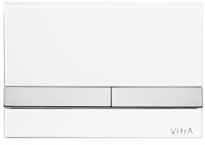 CONTROL PANELS CONTROL PANELS CONCEALED CISTERNS CONTROL PANELS LOOP T Operation: Mechanical Control type: Dual flush Size: 244x13x165mm Compatible: All VitrA concealed cisterns 740-0700 Gloss white