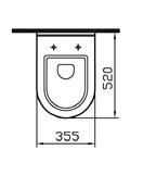 5427L003-7200 WC pan 5428S003-5325 Cistern Compact close-coupled WC pan (fully